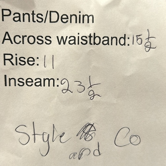 Style & Co. Jeans for Shorties! size 10 petite straight leg - Picture 7 of 7